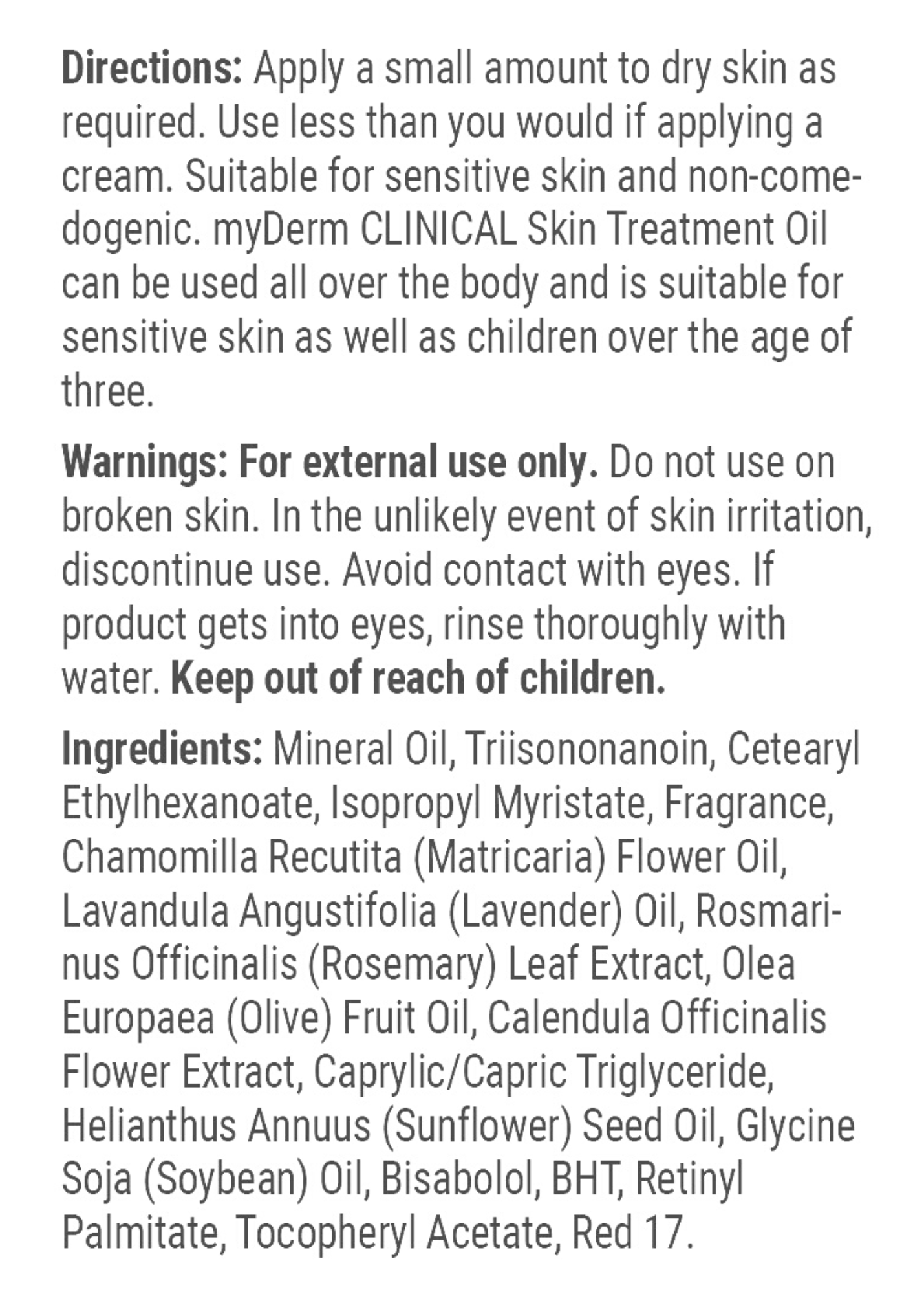 Renew Skin Treatment Oil