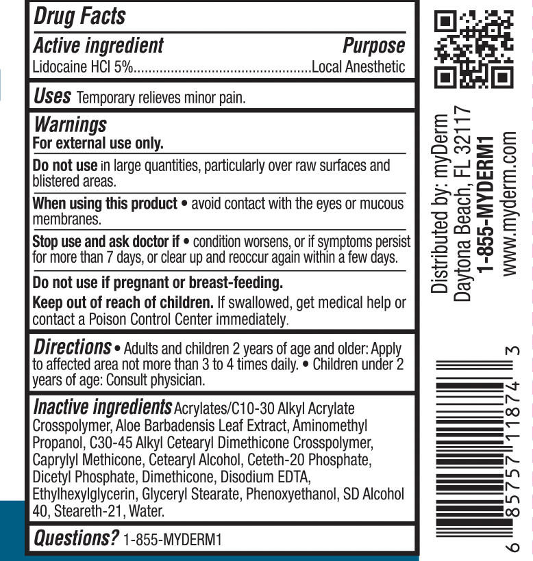 Clinical-Strength Lidocaine Numbing Roll-On Cream