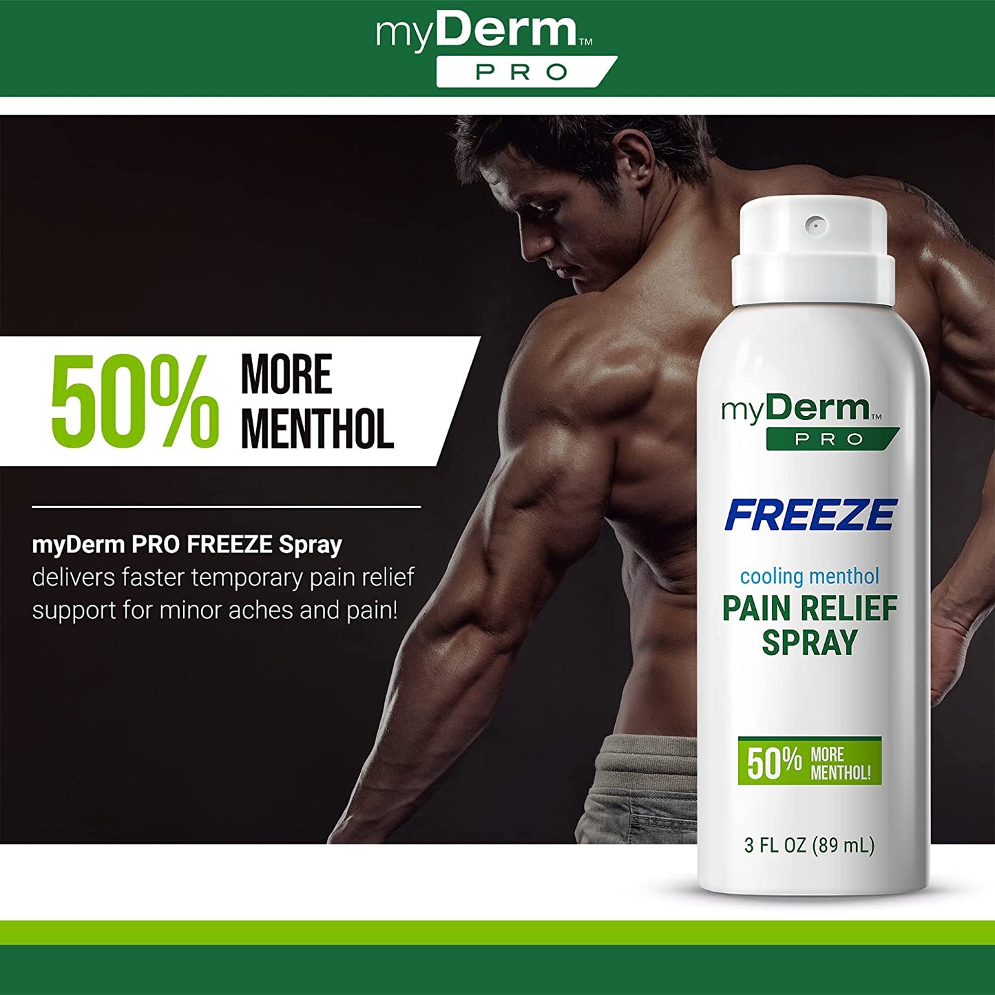 FREEZE Pain Relief 15%+ Cooling Menthol Spray